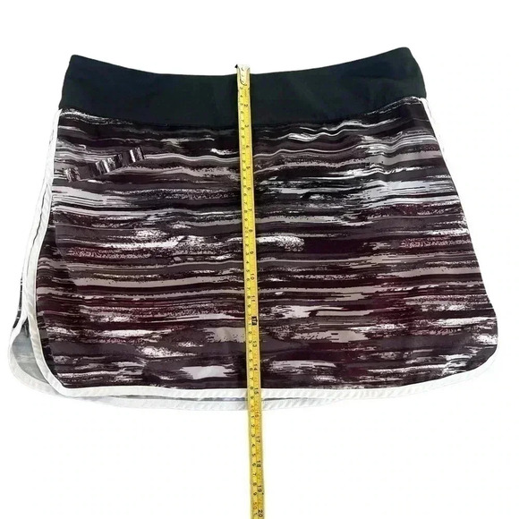 Athleta Skort Active Tennis Golf Black & Burgundy Size 12 - Picture 6 of 7